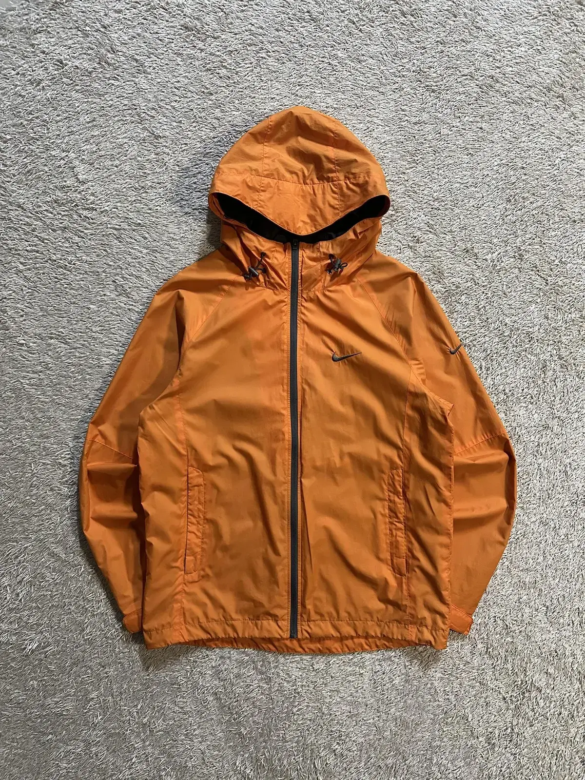 [S] Nike NIKE Overseas Edition Side Swoosh Hooded Windbreaker Jacket Orange