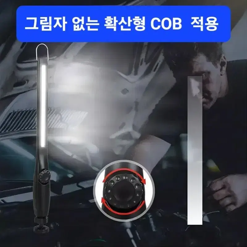 충전식 초고휘도 LED 작업등 자석 마그네틱 헤드라이트 랜턴 서치 램프