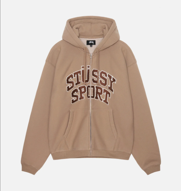 STUSSY 스투시 남자 스포츠 로고 지퍼 후드집업