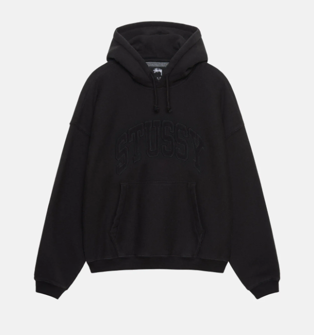 STUSSY Stussy logo embroidered relaxed hoodie