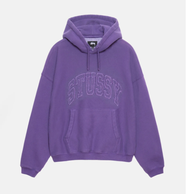 STUSSY Stussy logo embroidered relaxed hoodie