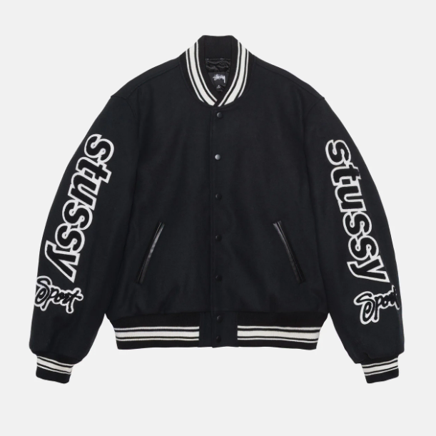 STUSSY 스투시 남녀공용 로고 바시티 자켓 점퍼