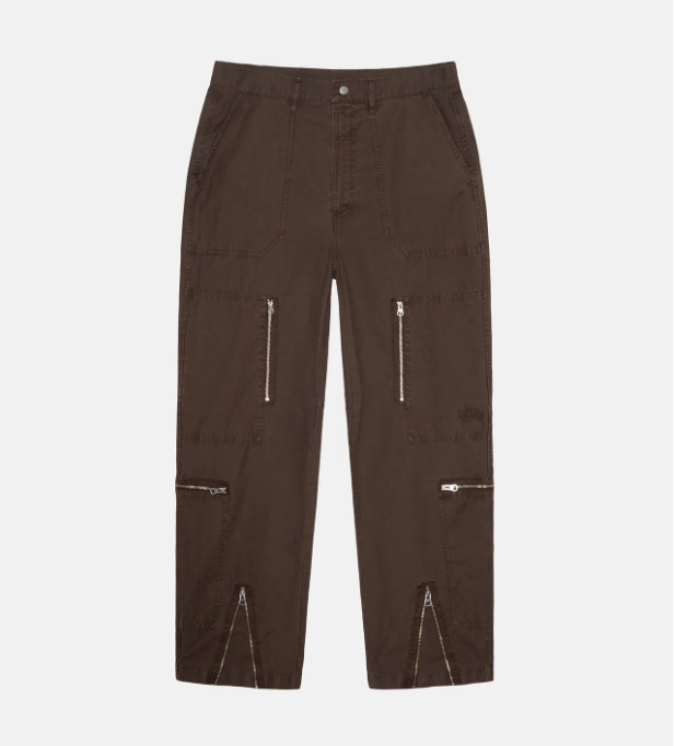 STUSSY Stussy Pigment Dyed Flight Pants Brown