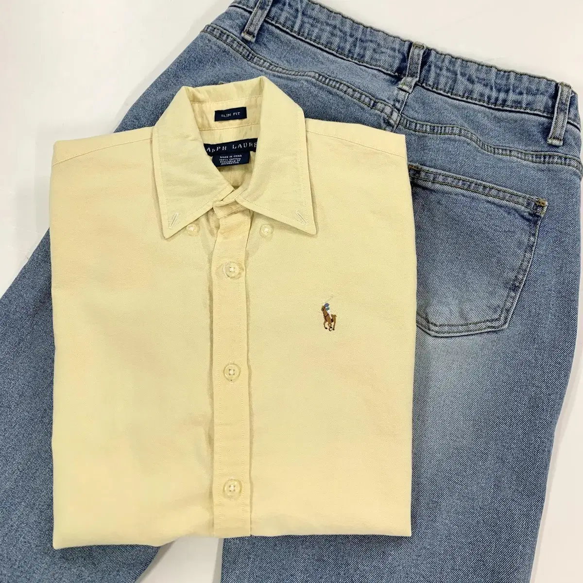 [S] Polo Women's Yellow Slim Fit Shirt CK6930