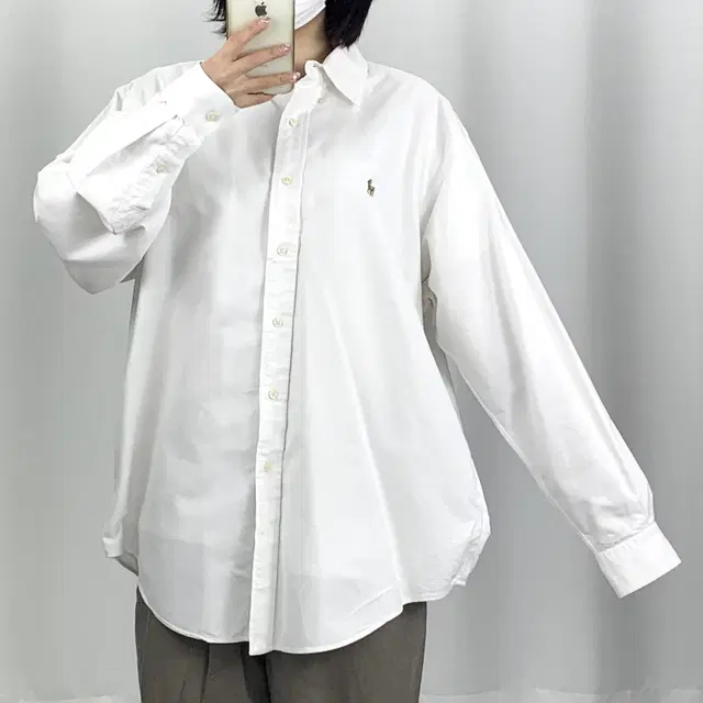 [3XL]폴로 화이트 야머스 셔츠 CK6935