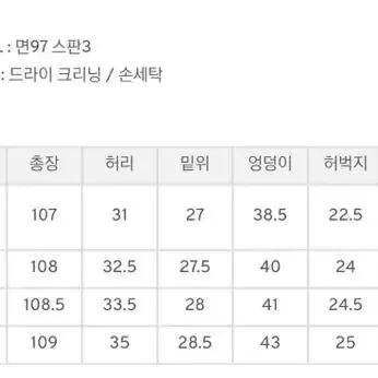 구즈 생지부츠컷 xs