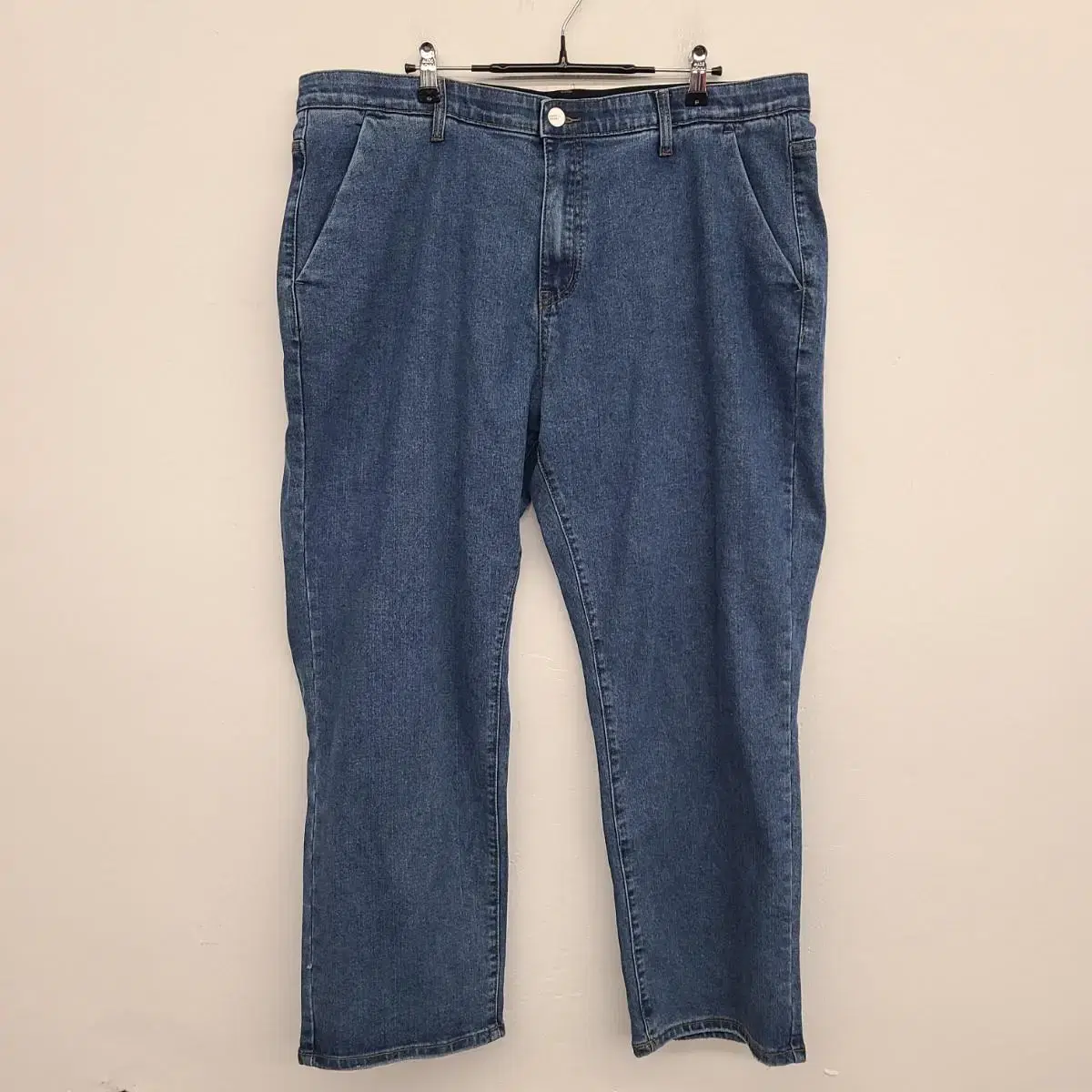 [SIZE 38] Bimono tension spandex banded denim pants for sale.