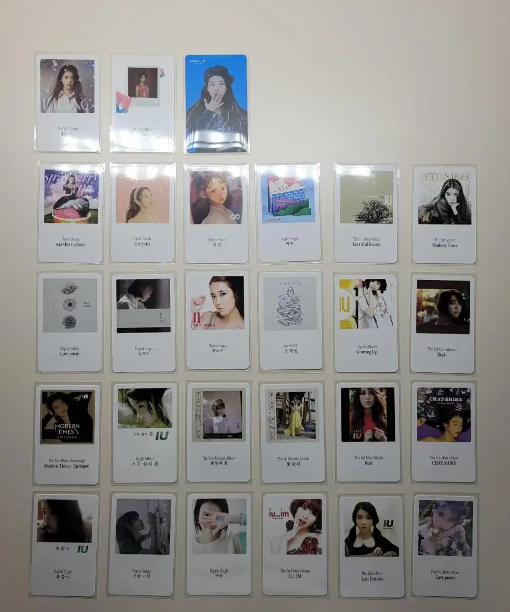 IU sculpture collection photocard (with selfie) + rounding photocard han