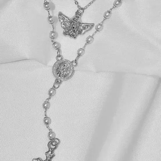 아쿠비클럽 angel-cross layered necklace 목걸이