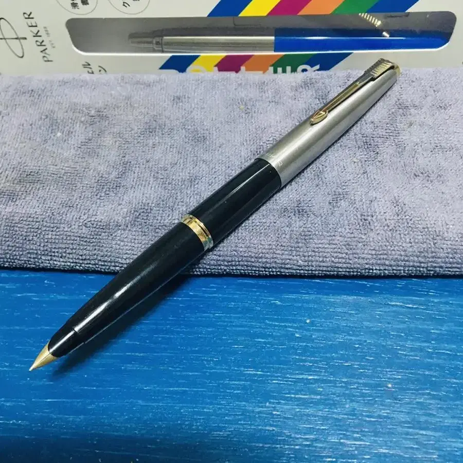 Parker 45 금촉 USA 만년필 + 볼펜 (미사용품) D