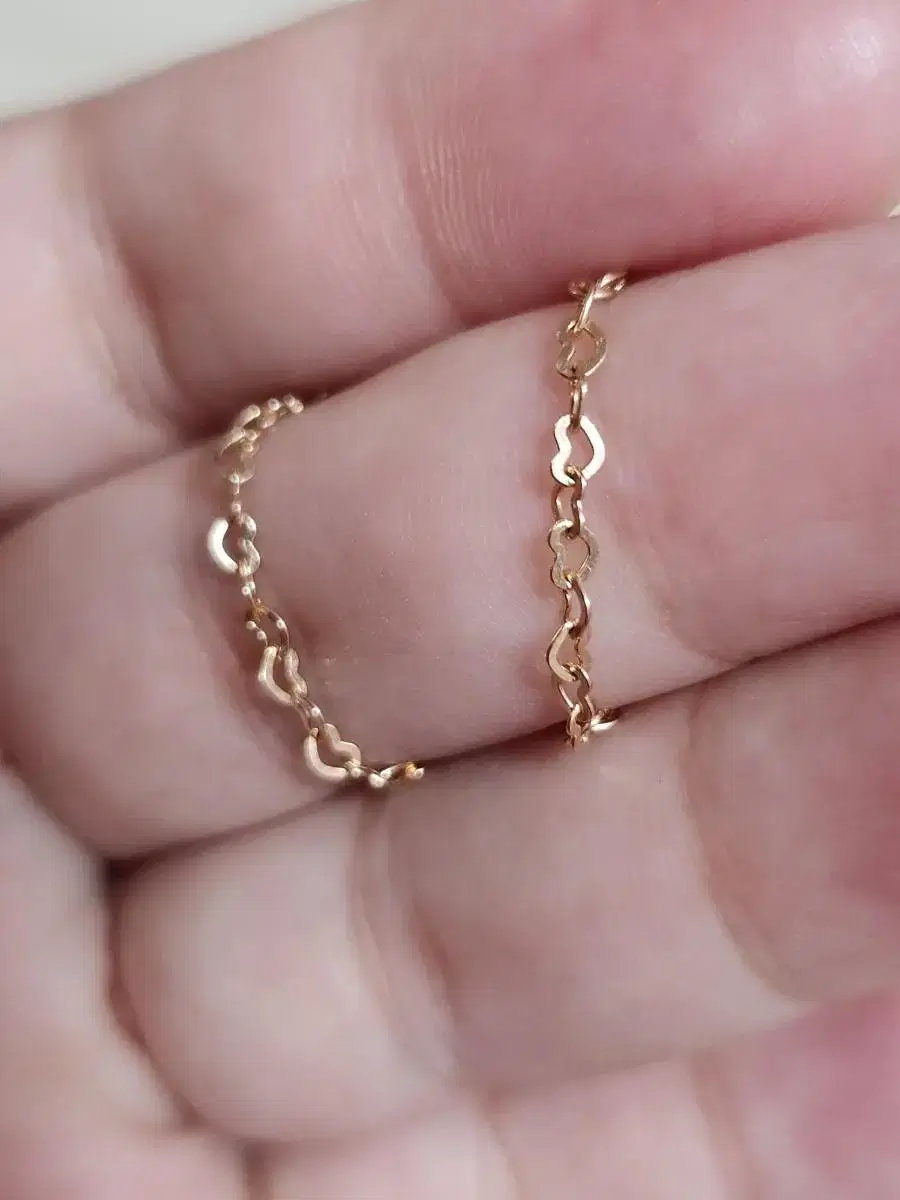 14k chain-ring two pieces