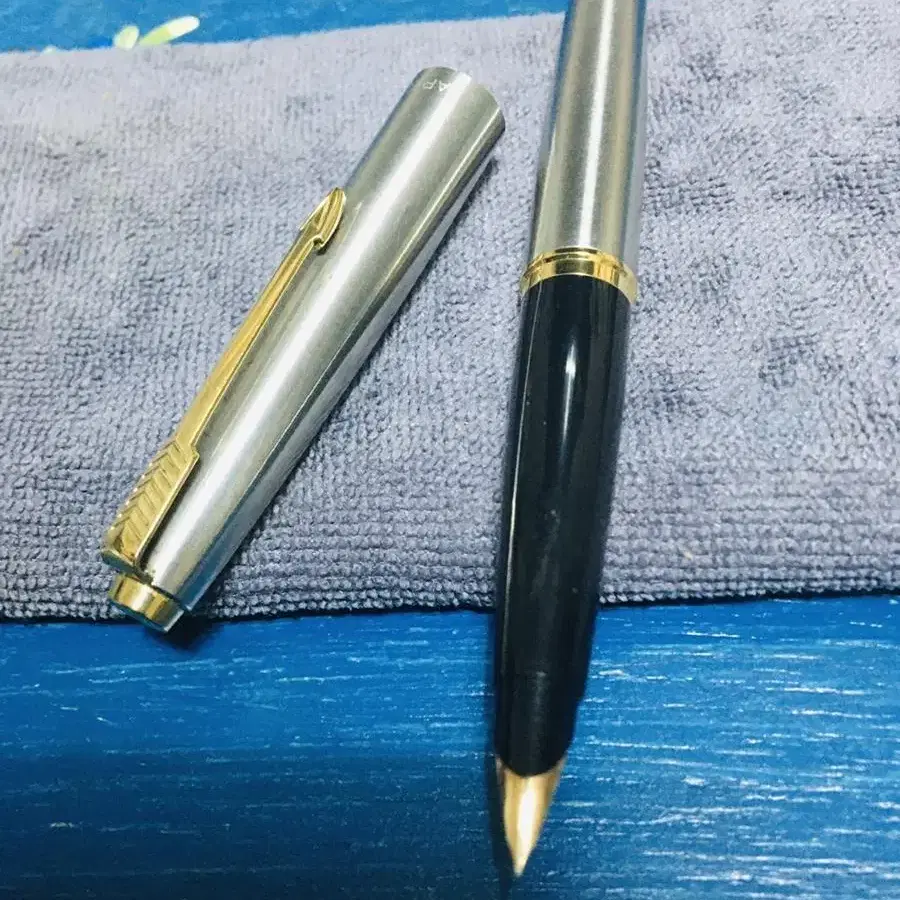 Parker 금촉 USA 45 만년필 + 볼펜 (미사용품) E