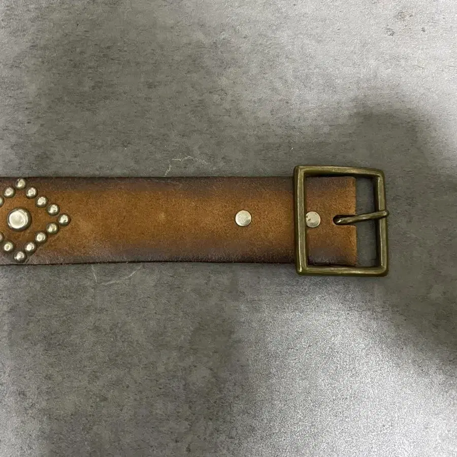 RRL 더블알엘 studded roughout leather belt