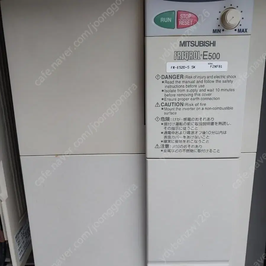 미쯔비시 주파수 변환기 FR-E520-5.5K 5.5KW 220V 기능