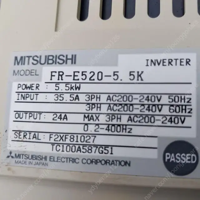 미쯔비시 주파수 변환기 FR-E520-5.5K 5.5KW 220V 기능