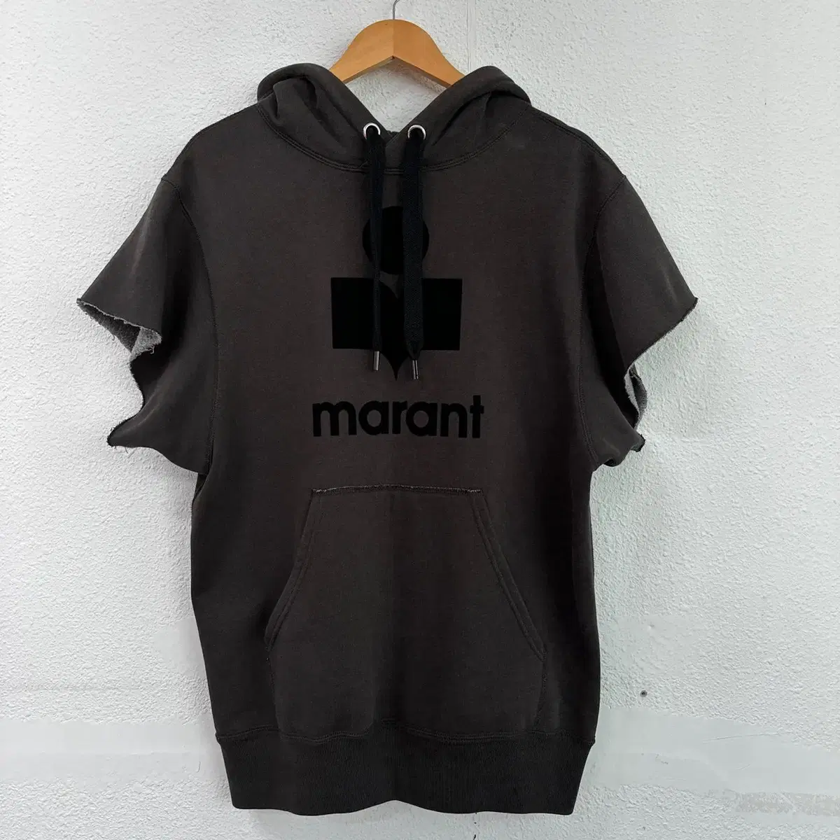 [36] Isabel Marant Brushed Short Sleeve Hoodie 7738