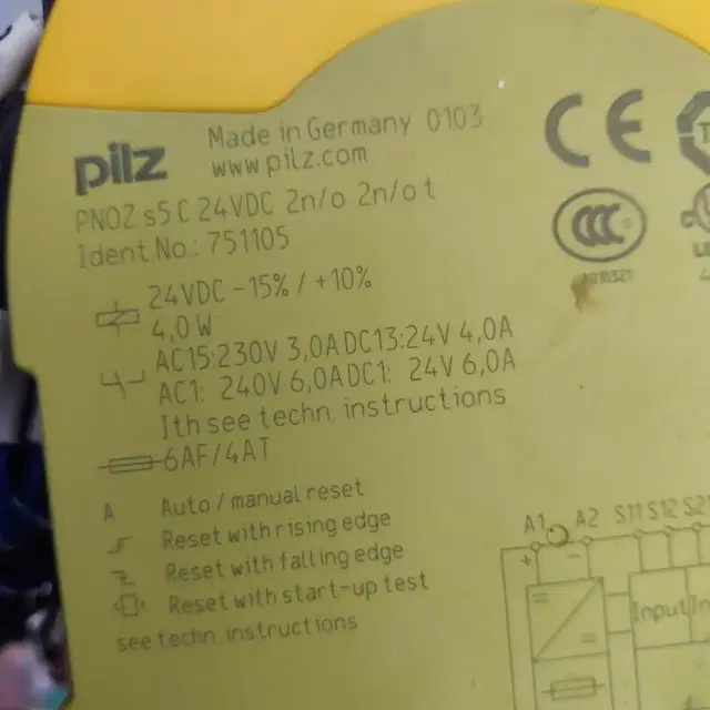 Pilz PNOZ s5 24VDC 2n/o 2n/ot