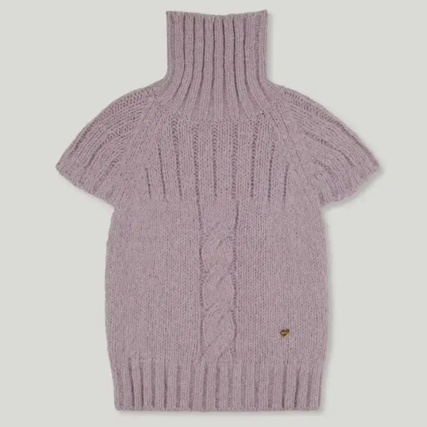 어랜 twist turtlneck knitwear_dry pink