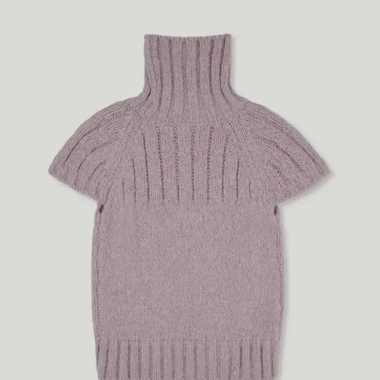 어랜 twist turtlneck knitwear_dry pink