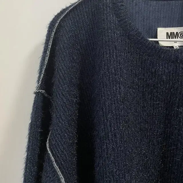 MM6 maison margiela blue top