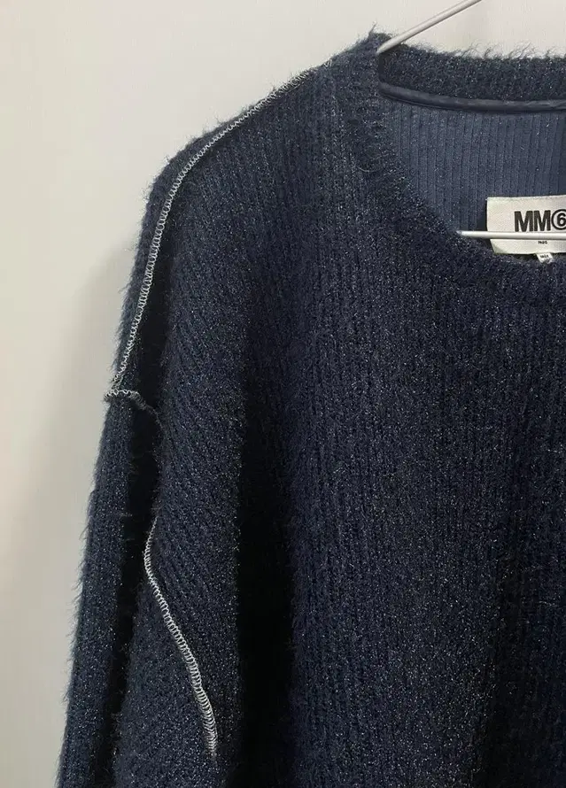 MM6 maison margiela blue top