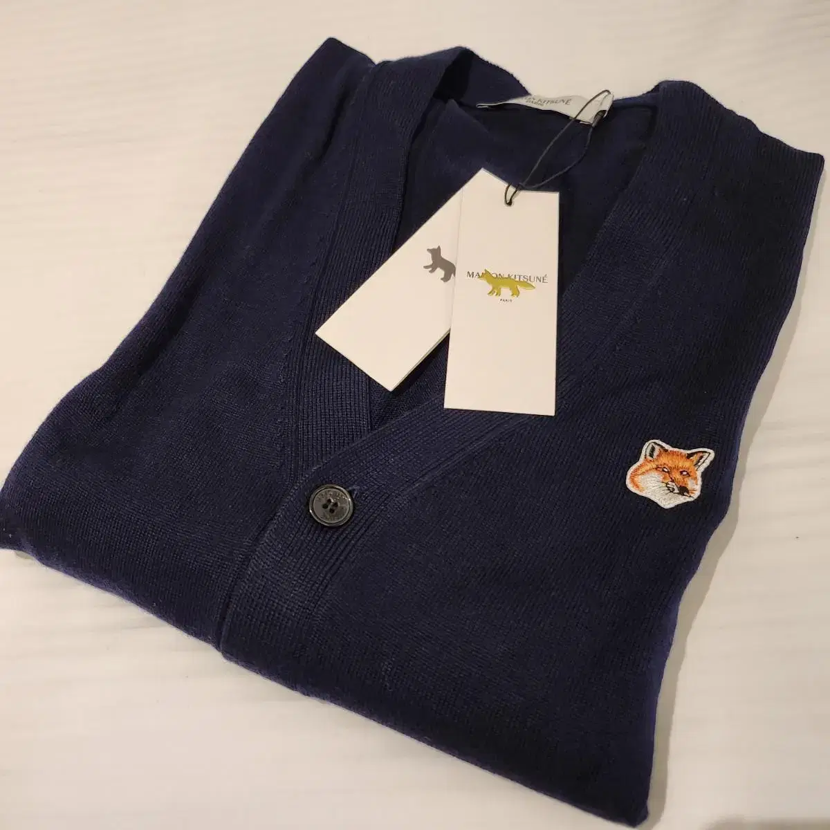 Regular price 49,000 won Maison Kitsune Cardigan Foxhead Classic Cardigan S Unisex