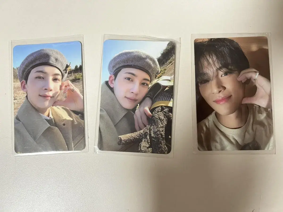 Fathersun jeonghan photocard, mingyu photocard