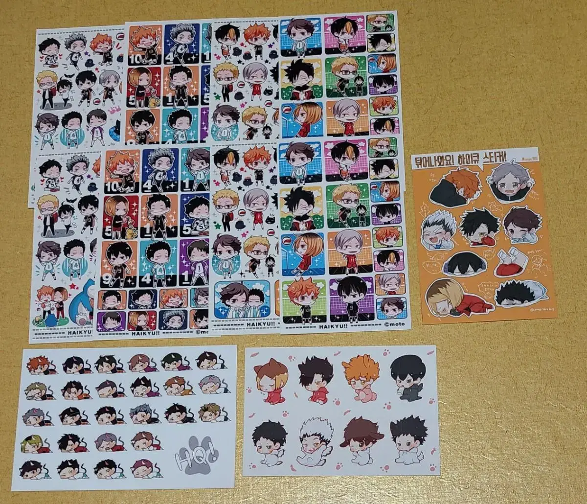 Haikyuu/Gahiri/Gintama/Black Butler Stickers (Unofficial Goods)