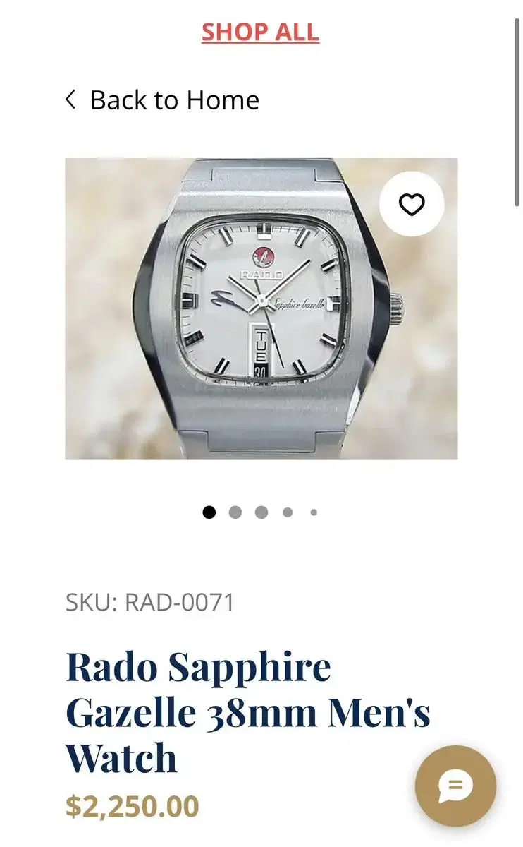 라도 Rado Sapphire Gazelle