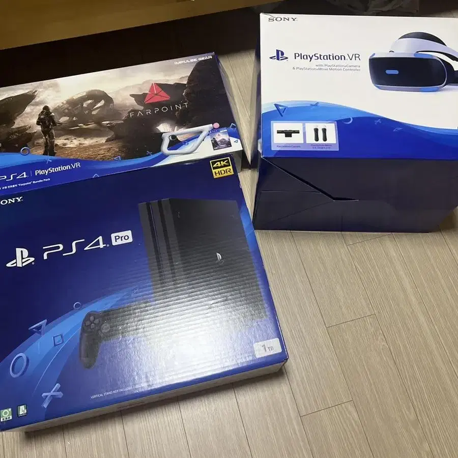 playstation 4 + vr + 슈팅 컨트롤러