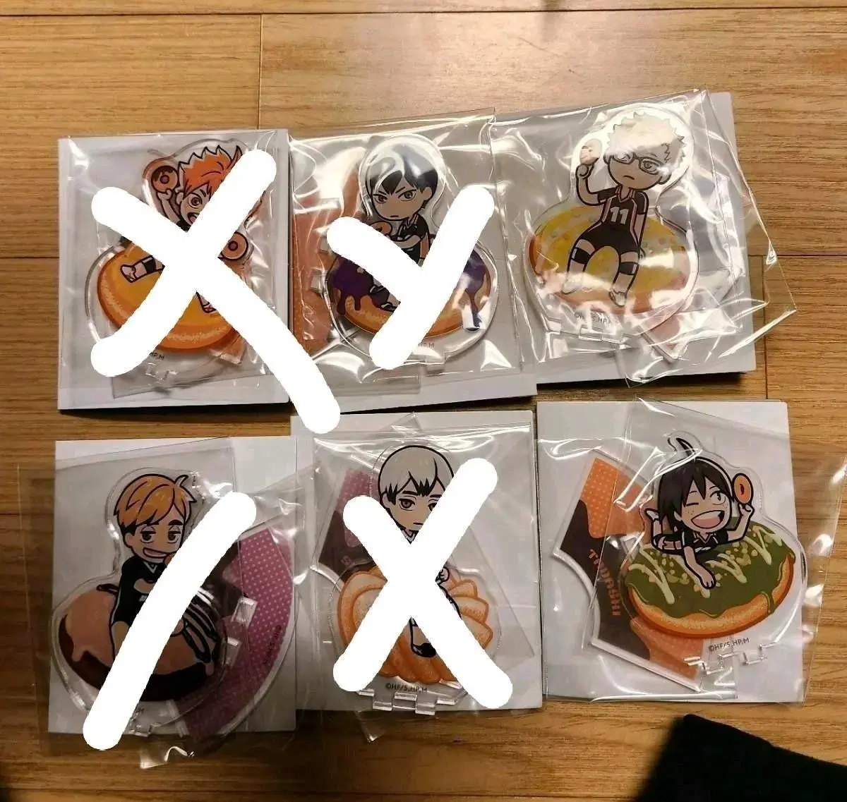 (Source) haikyuu Kageyama,Atsumu,Kita,Hinata,Tsuki,Yamaguchi Donut acrylic