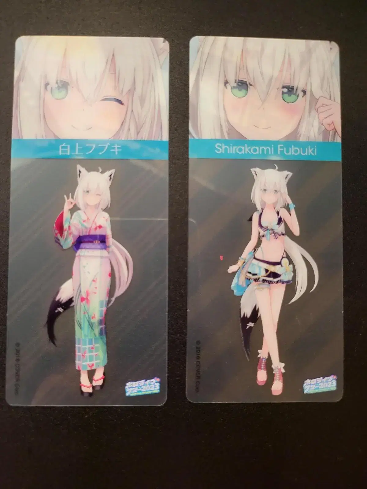 HoloLive Shirakami Fubuki 2023 Summer Transparent Bookmark