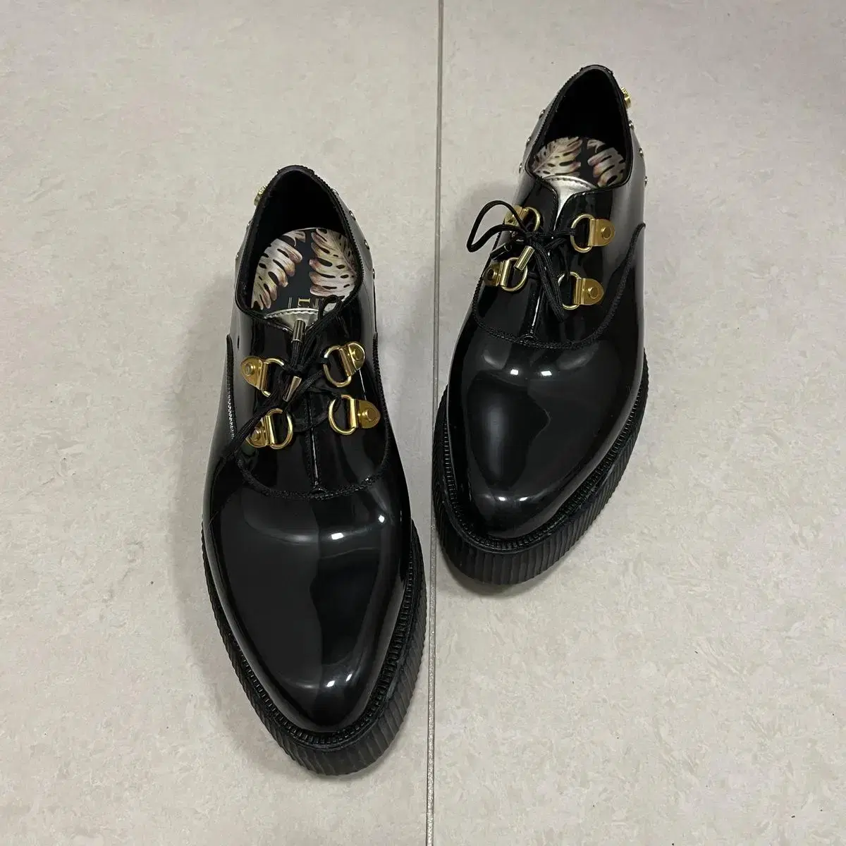 *Genuine* LEMON JELLY Lemon Jelly Black Loafers