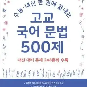 고교 국어 문법 500제 수능 내신 대비용