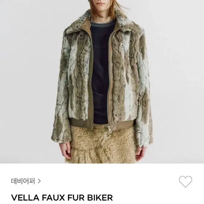 데비어퍼 VELLA FAUX FUR BIKER JACKET