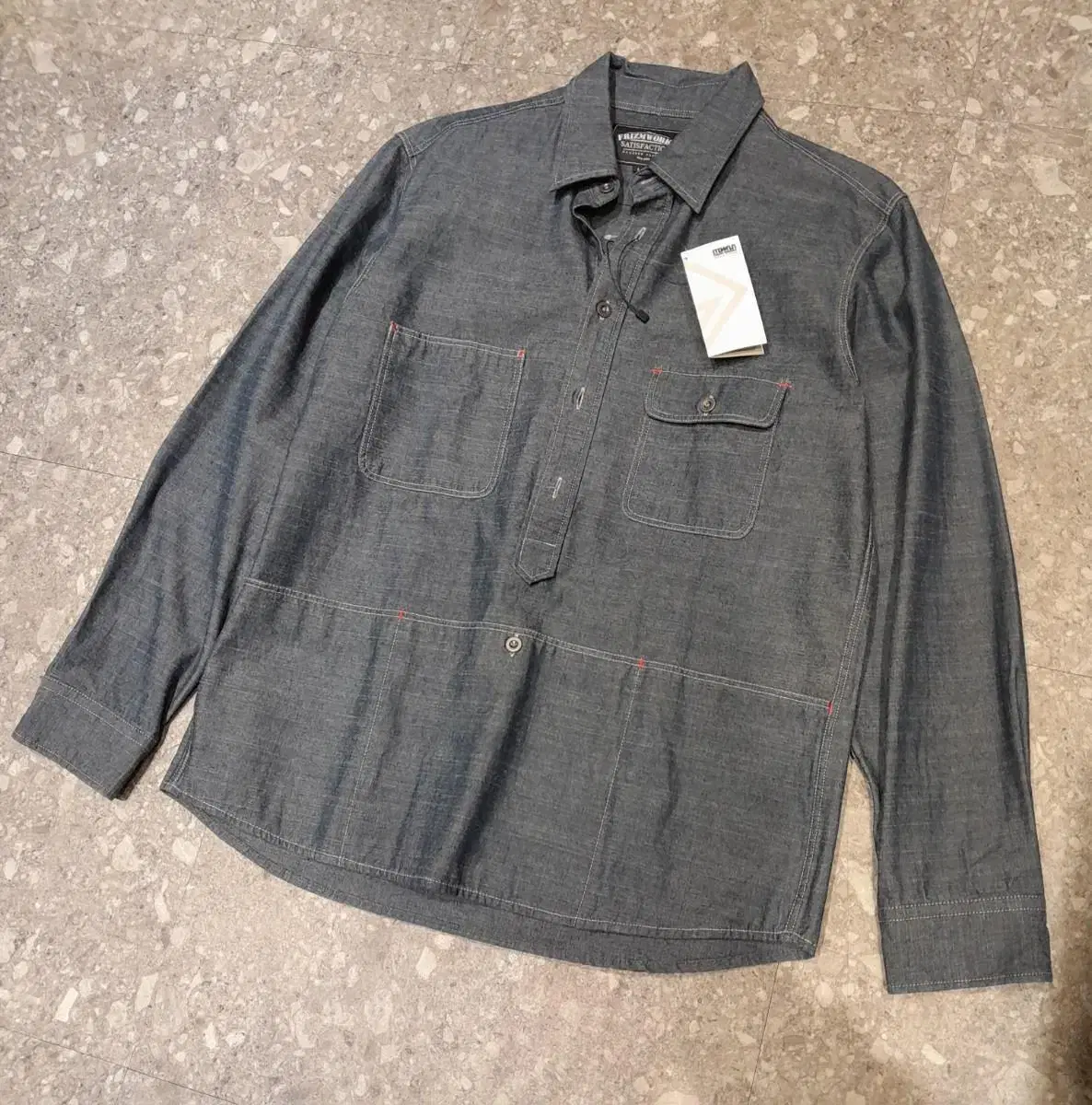 (New in L) Prism Works Half-Denim Shirt