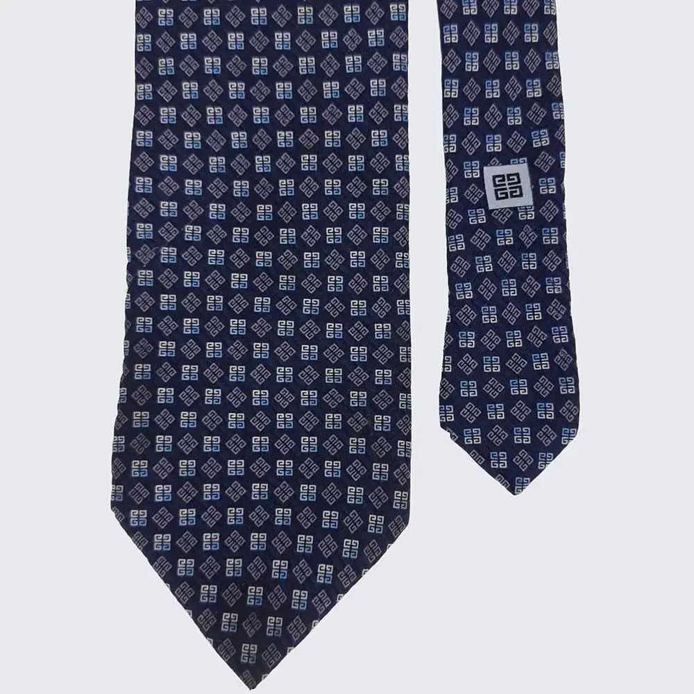 Givenchy GIVENCHY Logo Pattern Tie Silk Vintage Classic (19738)