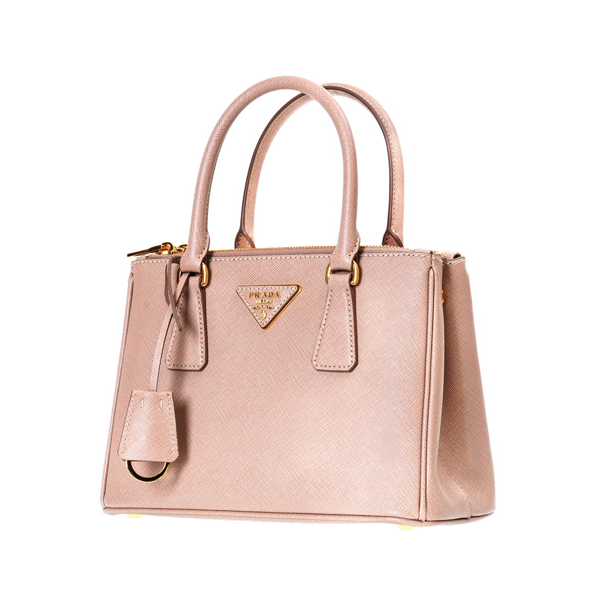 Prada Saffiano Luxe Double Tote 1BA896-NZV-F0236