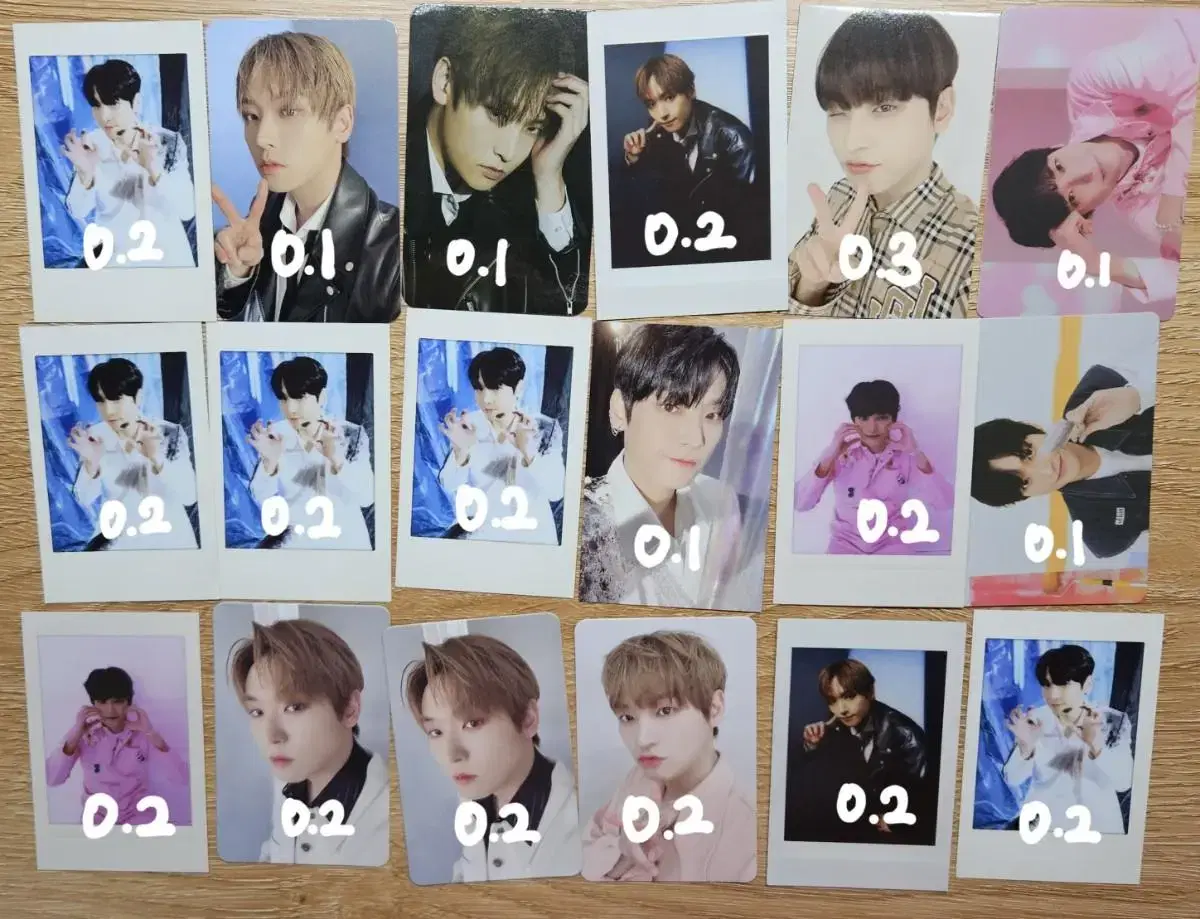 SF9 photocard wts 1000 won per piece.