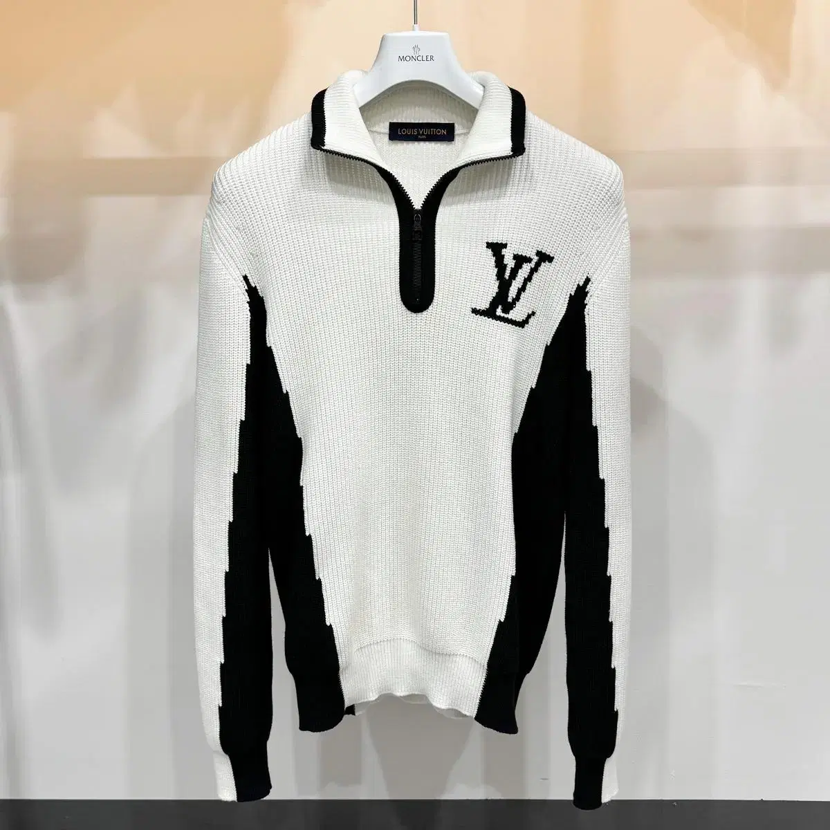 [S+] Louis Vuitton LV Logo Vahn Zip-Up Knit