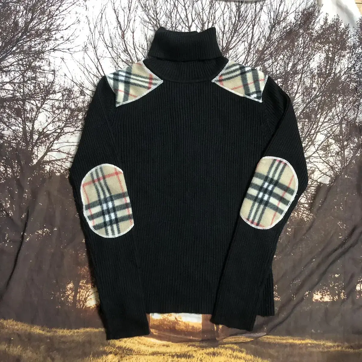 Vintage BURBERRY black turtleneck knit