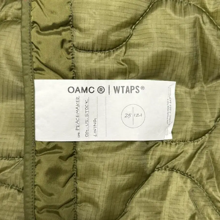 WTAPS x OAMC 라이너