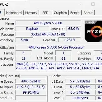 라이젠 7600/ x670-p/ RTX 4070Ti/ 램 32기가/2테라