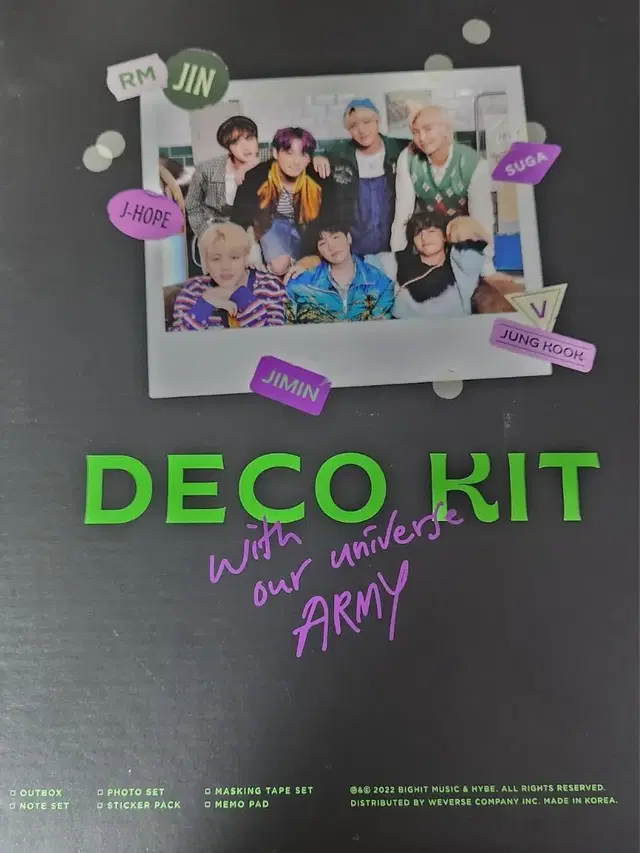 방탄소년단 데코키트 DECO KIT BTS