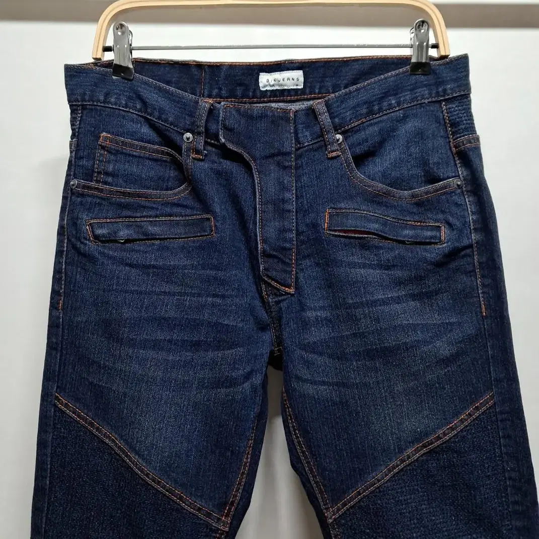 (32) DIK JEANS 스판 데님 바이커진