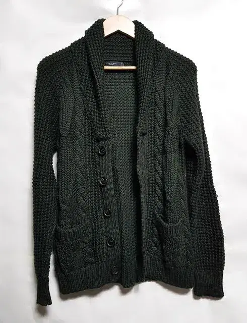 Zara Shokara Heavy Cardigan M Dark Khaki