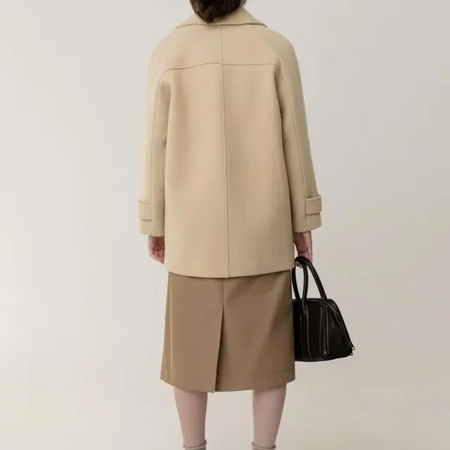 킨더살몬 Balmacaan Half Coat Butter-Beige