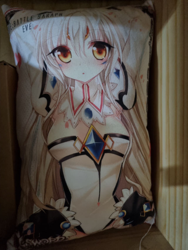 I sell Kamui, Eve, Kintoki cushions and Nisekoi tumblers.