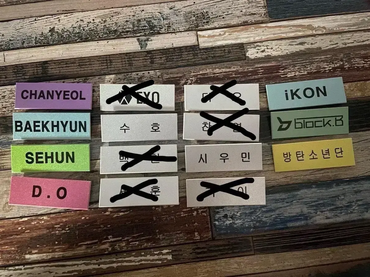 Idol Name Badge (Exo,Bangtan...)