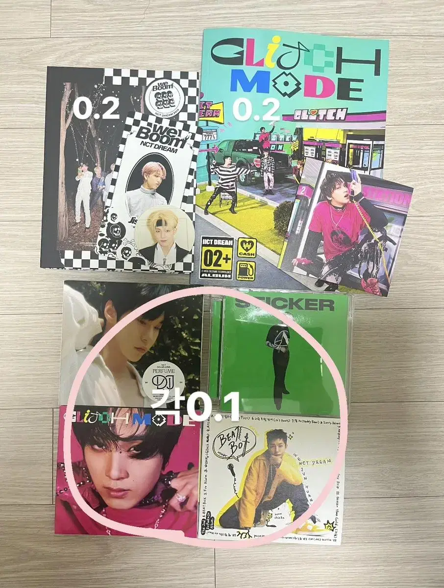 NCT album Weeboom Glitchmode Beatbox Dojae Dojae sticker Scrap